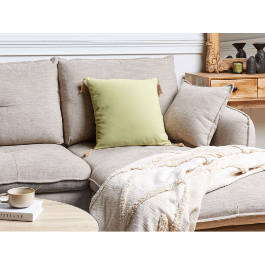 Almofada decorativa CHMISTAR 45 x 45 cm Verde-oliva Sólido