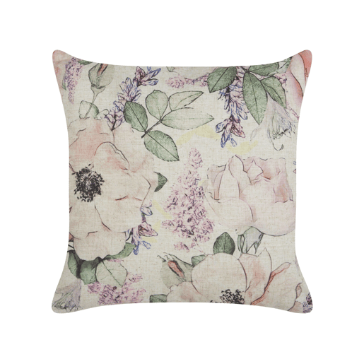 Conjunto de 2 almofadas decorativas ZAHRIYE 45 x 45 cm Violeta Padrão floral