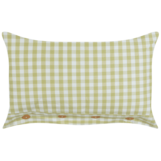 Almofada decorativa TALYA 40 x 60 cm Verde-oliva Quadriculado