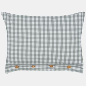 Almofada decorativa TALYA 40 x 60 cm Verde menta Quadriculado