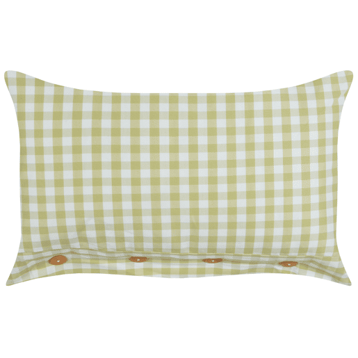 Conjunto de 2 almofadas decorativas TALYA 40 x 60 cm Verde-oliva Quadriculado