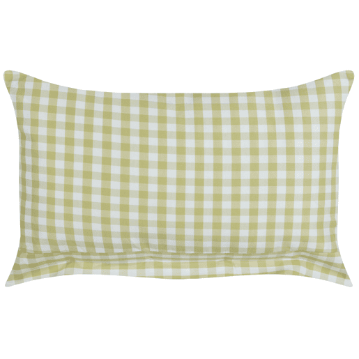 Conjunto de 2 almofadas decorativas TALYA 40 x 60 cm Verde-oliva Quadriculado