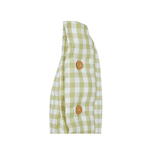 Conjunto de 2 almofadas decorativas TALYA 40 x 60 cm Verde-oliva Quadriculado