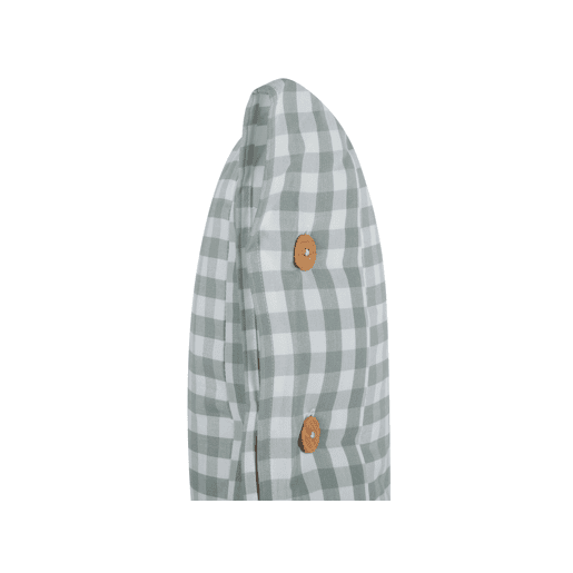 Conjunto de 2 almofadas decorativas TALYA 45 x 45 cm Verde menta Quadriculado
