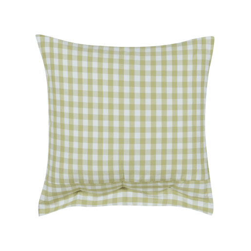 Conjunto de 2 almofadas decorativas TALYA 45 x 45 cm Verde-oliva Quadriculado