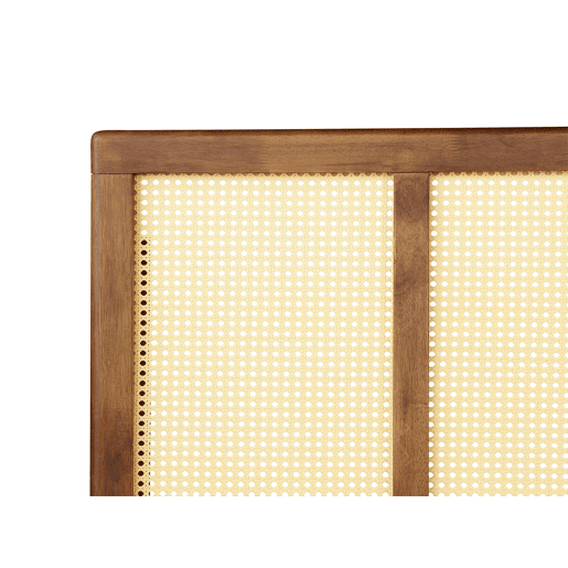 Cama Rattan AURAY 160 x 200 cm Castanho