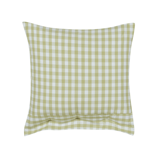 Almofada decorativa TALYA 45 x 45 cm Verde-oliva Quadriculado