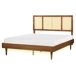 Beliani Cama LED Madera de caucho AURAY 165x204 Beliani Cama LED Madera de caucho AURAY 165x204 Marrón