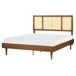 Beliani Cama LED Madera de caucho AURAY 165x204 Beliani Cama LED Madera de caucho AURAY 165x204 Marrón