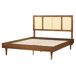 Beliani Cama LED Madera de caucho AURAY 165x204 Beliani Cama LED Madera de caucho AURAY 165x204 Marrón