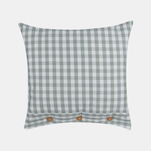 Almofada decorativa TALYA 45 x 45 cm Verde menta Quadriculado
