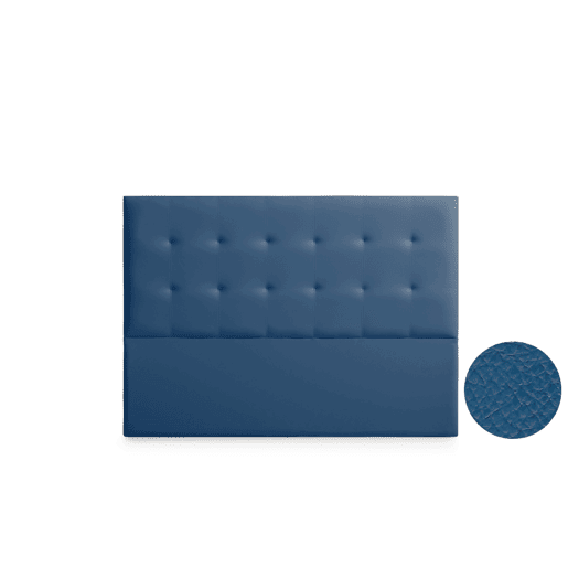 Cabeceira Estofada ASTORIA Pele Sintética 145x120x8 cm - AZUL ESCURO - Moonia Cabeceira Estofada ASTORIA Pele Sintética 145x120x8 cm - AZUL ESCURO - Moonia