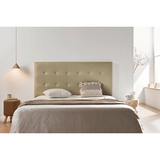 Cabeceira Estofada ASTORIA Pele Sintética 90x120x8 cm - Dourado - Moonia