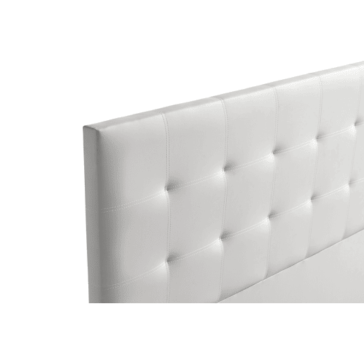 Cabeceira Estofada ASTORIA Pele Sintética 100x120x8 cm - CINZA CLARO - Moonia
