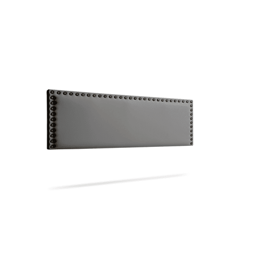 Cabeceira Estofada MODENA Pele Sintética 130x55x8 cm - Moonia