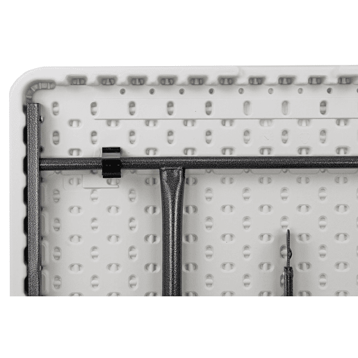 Mesa dobrável lisa branca 180x70x74 cm com estrutura em ferro para restauração ou jardim Mesa dobrável lisa branca 180x70x74 cm com estrutura em ferro para restauração ou jardim