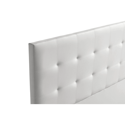 Cabeceira Estofada ASTORIA Pele Sintética 115x120x8 cm - CINZA CLARO - Moonia