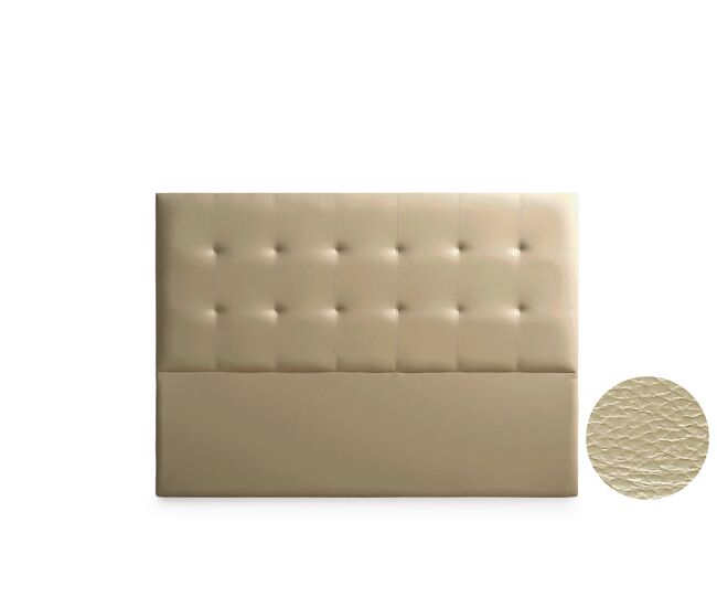 Cabecero tapizado astoria polipiel 145x120x8 cm - moonia