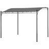 Pérgola mural 3 × 2,5m NICE gris
