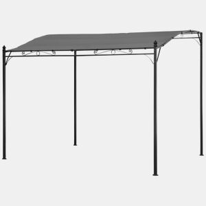 Pérgola mural 3 × 2,5m NICE gris
