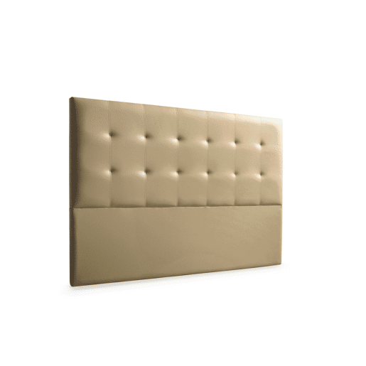 Cabeceira Estofada ASTORIA Pele Sintética 100x120x8 cm - Dourado - Moonia