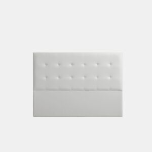 Cabeceira Estofada ASTORIA Pele Sintética 210x120x8 cm - CINZA CLARO - Moonia