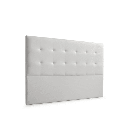 Cabeceira Estofada ASTORIA Pele Sintética 210x120x8 cm - CINZA CLARO - Moonia