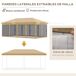 Carpa Plegable Acero, Tela Oxford Outsunny, terraza y jardín Carpa Plegable Acero, Tela Oxford Outsunny, terraza y jardín Crudo