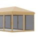 Carpa Plegable Acero, Tela Oxford Outsunny, terraza y jardín Carpa Plegable Acero, Tela Oxford Outsunny, terraza y jardín Crudo