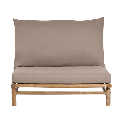 Conjunto de jardim com mesa 2 lugares TODI Madeira de bambu Taupe