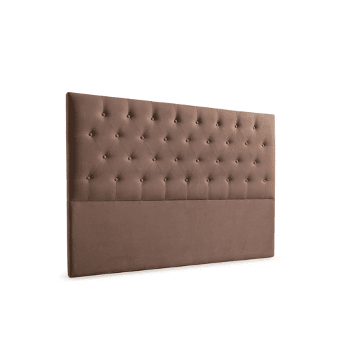 Cabeceira Estofada FERRARA Aqualine 170x120x8 cm - CHOCOLATE - Moonia