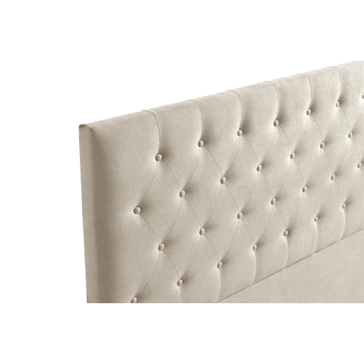 Cabeceira Estofada FERRARA Aqualine 160x120x8 cm - Bege Torrado - Moonia