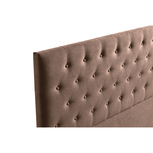 Cabeceira Estofada FERRARA Aqualine 220x120x8 cm - CHOCOLATE - Moonia
