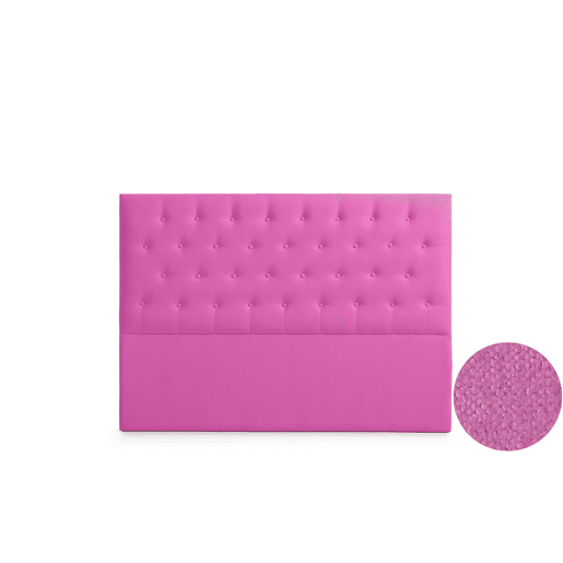Cabeceira Estofada FERRARA Aqualine 160x120x8 cm - Fúcsia - Moonia