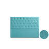 Cabeceira Estofada FERRARA Aqualine 145x120x8 cm - TURQUESA - Moonia