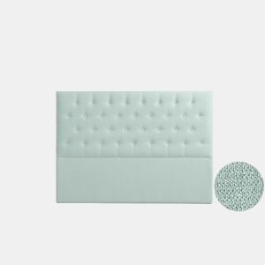 Cabeceira Estofada FERRARA Aqualine 190x120x8 cm - VERDE ÁGUA - Moonia