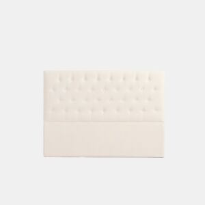 Cabeceira Estofada FERRARA Aqualine 130x120x8 cm - BEGE - Moonia