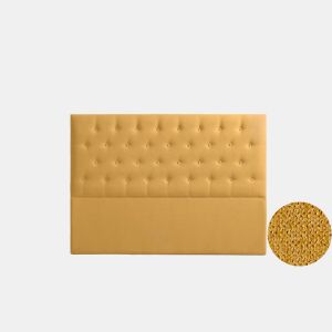 Cabeceira Estofada FERRARA Aqualine 115x120x8 cm - MOSTARDA - Moonia
