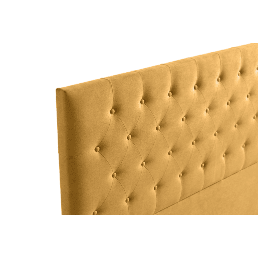 Cabeceira Estofada FERRARA Aqualine 115x120x8 cm - MOSTARDA - Moonia