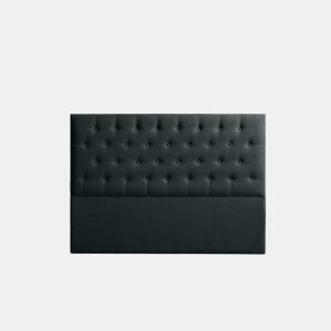 Cabeceira Estofada FERRARA Aqualine 210x120x8 cm - PRETO - Moonia