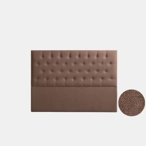 Cabeceira Estofada FERRARA Aqualine 100x120x8 cm - CHOCOLATE - Moonia