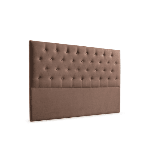Cabeceira Estofada FERRARA Aqualine 100x120x8 cm - CHOCOLATE - Moonia