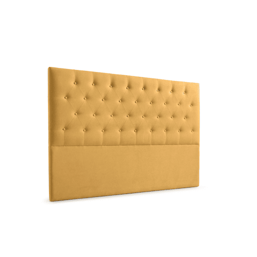 Cabeceira Estofada FERRARA Aqualine 160x120x8 cm - MOSTARDA - Moonia