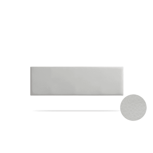 Cabeceira Estofada NOVA Pele Sintética 210x50x5 cm - CINZA CLARO - Moonia