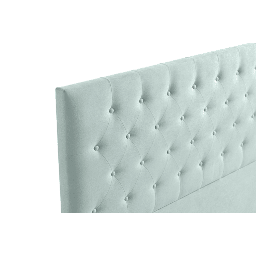 Cabeceira Estofada FERRARA Aqualine 115x120x8 cm - VERDE ÁGUA - Moonia