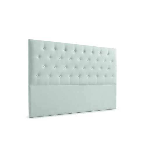 Cabeceira Estofada FERRARA Aqualine 115x120x8 cm - VERDE ÁGUA - Moonia