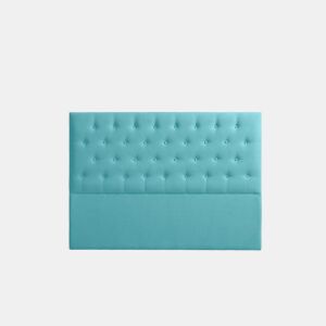 Cabeceira Estofada FERRARA Aqualine 210x120x8 cm - TURQUESA - Moonia