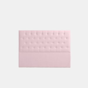Cabeceira Estofada FERRARA Aqualine 130x120x8 cm - Rosa Claro - Moonia
