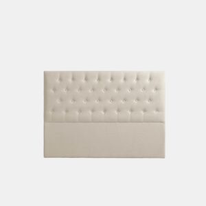 Cabeceira Estofada FERRARA Aqualine 130x120x8 cm - Bege Torrado - Moonia