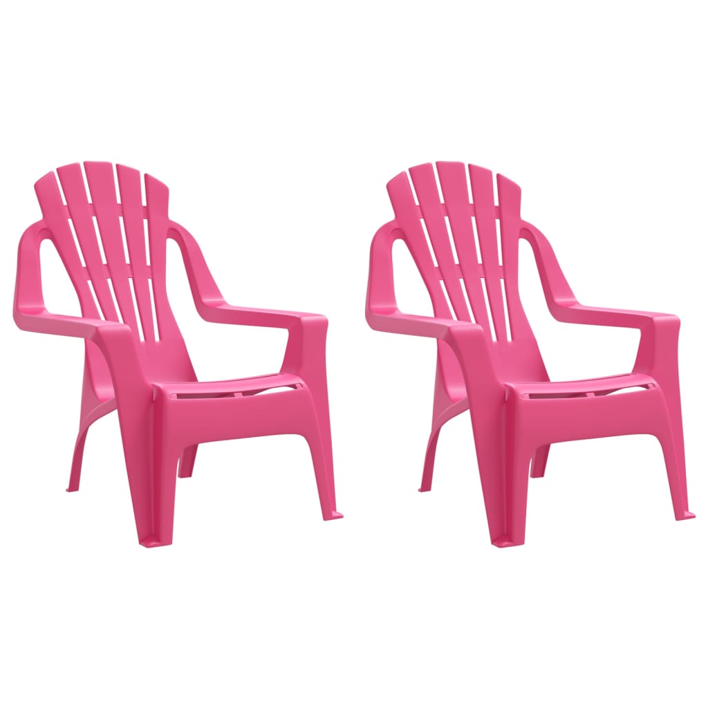 2 Sillas de jardín para niños Rosa